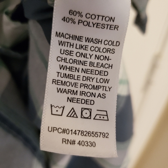 HAGGAR MEN'S SHORT SLEEVE SHIRT SZ L - Picture 5 of 5